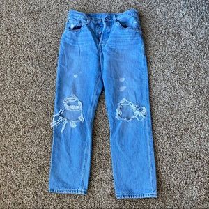 Levi 501 cropped denim